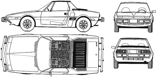FIAT X1//9 Bertone 1300 1500 GUARNIZIONI PORTE