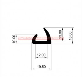 PROFILO IN GOMMA N°1368