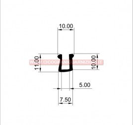 PROFILO IN GOMMA N°1504