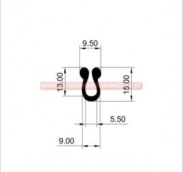 PROFILO IN GOMMA N°506