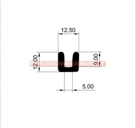 PROFILO IN GOMMA N°559