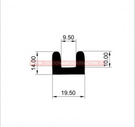 PROFILO IN GOMMA N°98