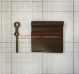 PROFILO PVC FISSAGGIO PARAFANGHI MARRONE