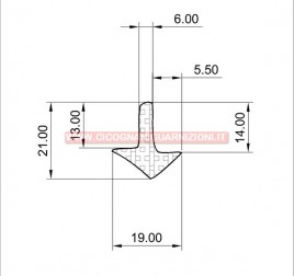 PROFILO IN SPUGNA N°63