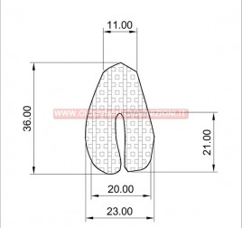 PROFILO IN SPUGNA N°74